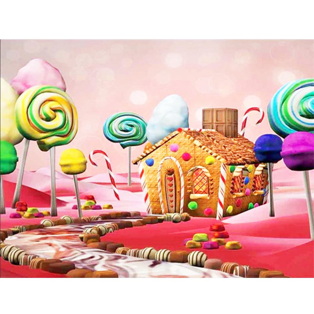 Full Square Diamond Painting House Craft Kit Sale 5D Diamond Embroidery Landscape Shop Art Rhinestone Decor For Home