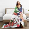 Bubu Dudu Christmas Flannel Blanket Winter  Soft Warm Throw Blanket for Kids Adult Home Decor Graphic Bedspread Sofa Bed Cover