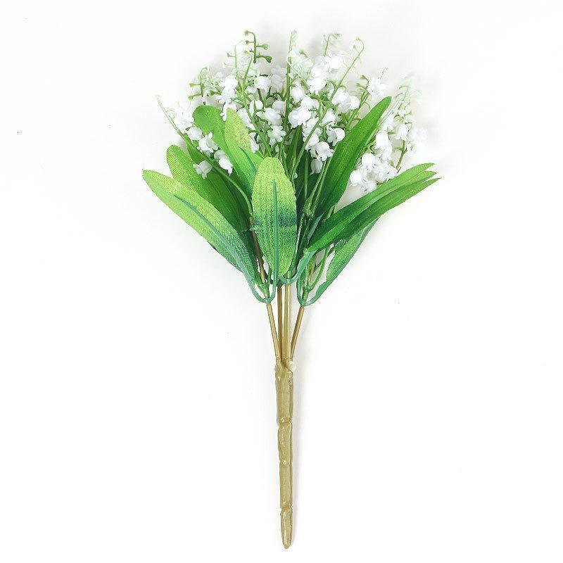 Simulation Lily Of The Valley Fake Flower Bouquet Wedding Home Decoration Bouquet Artificial Wind Chimes Flower Shooting Props