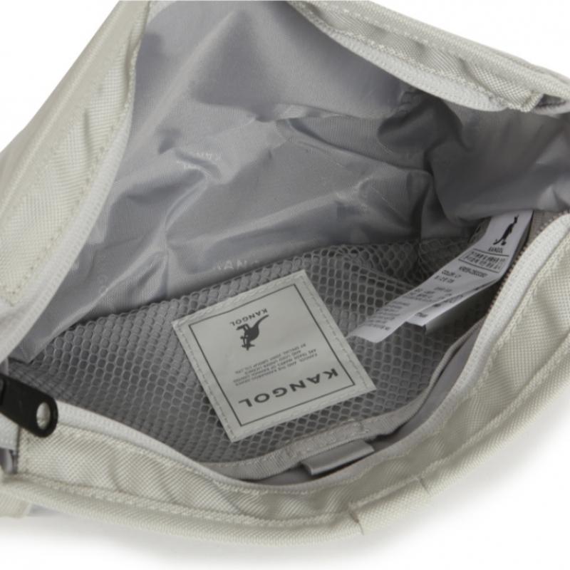 KANGOL Icon Quantum Small Cross Bag Light Grey 3335