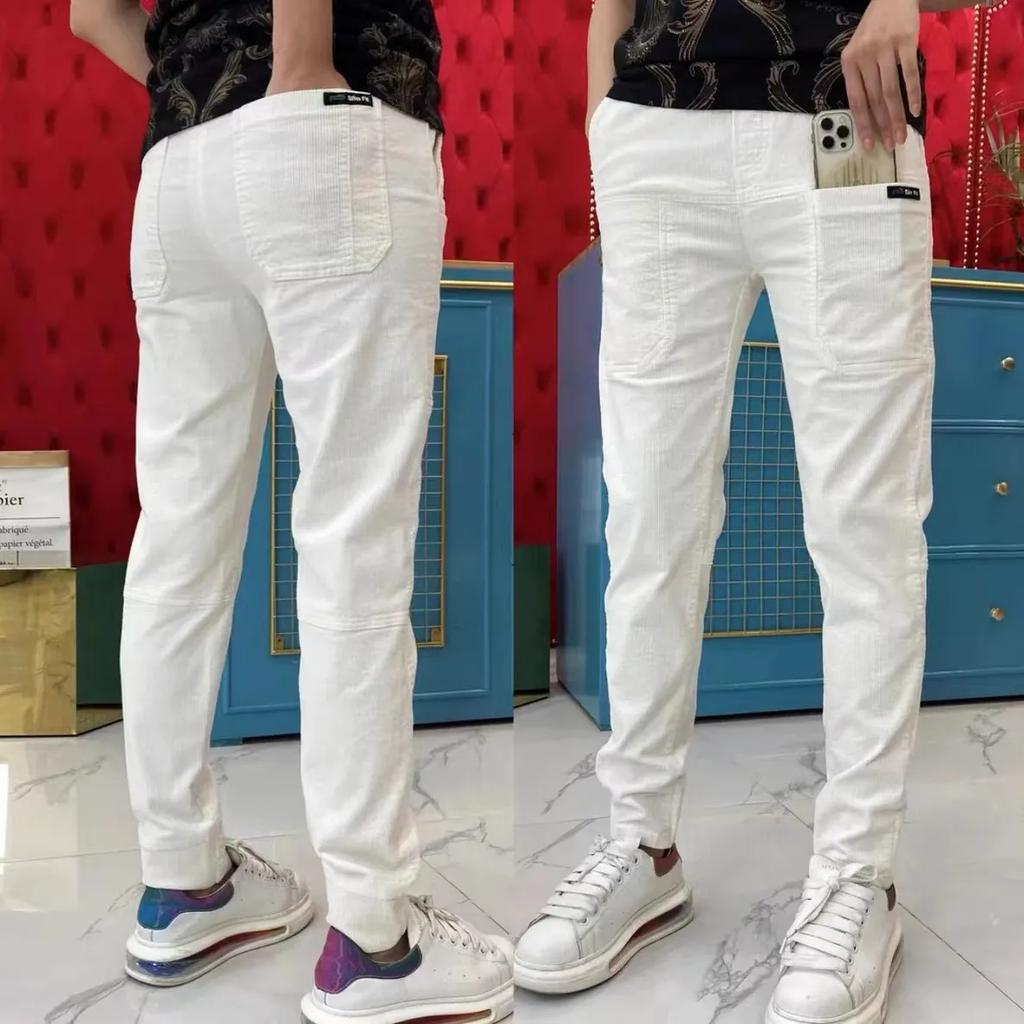 Men's Autumn Corduroy Casual Pants Office Male Trousers