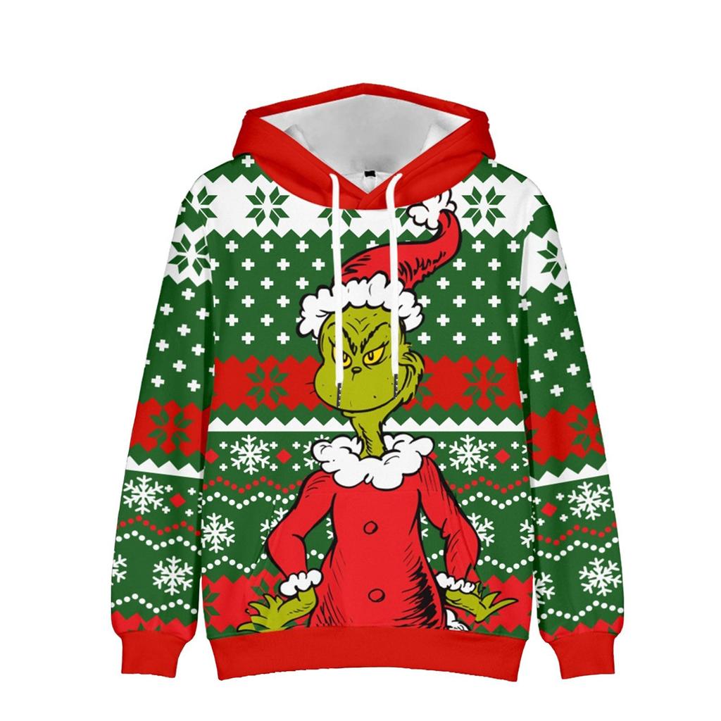 Adult Hoodie Cartoon Sweatshirt Sweatshirt Loose Print Sweatshirt Couple Wear Hooded Long Sleeve Sweatshirt