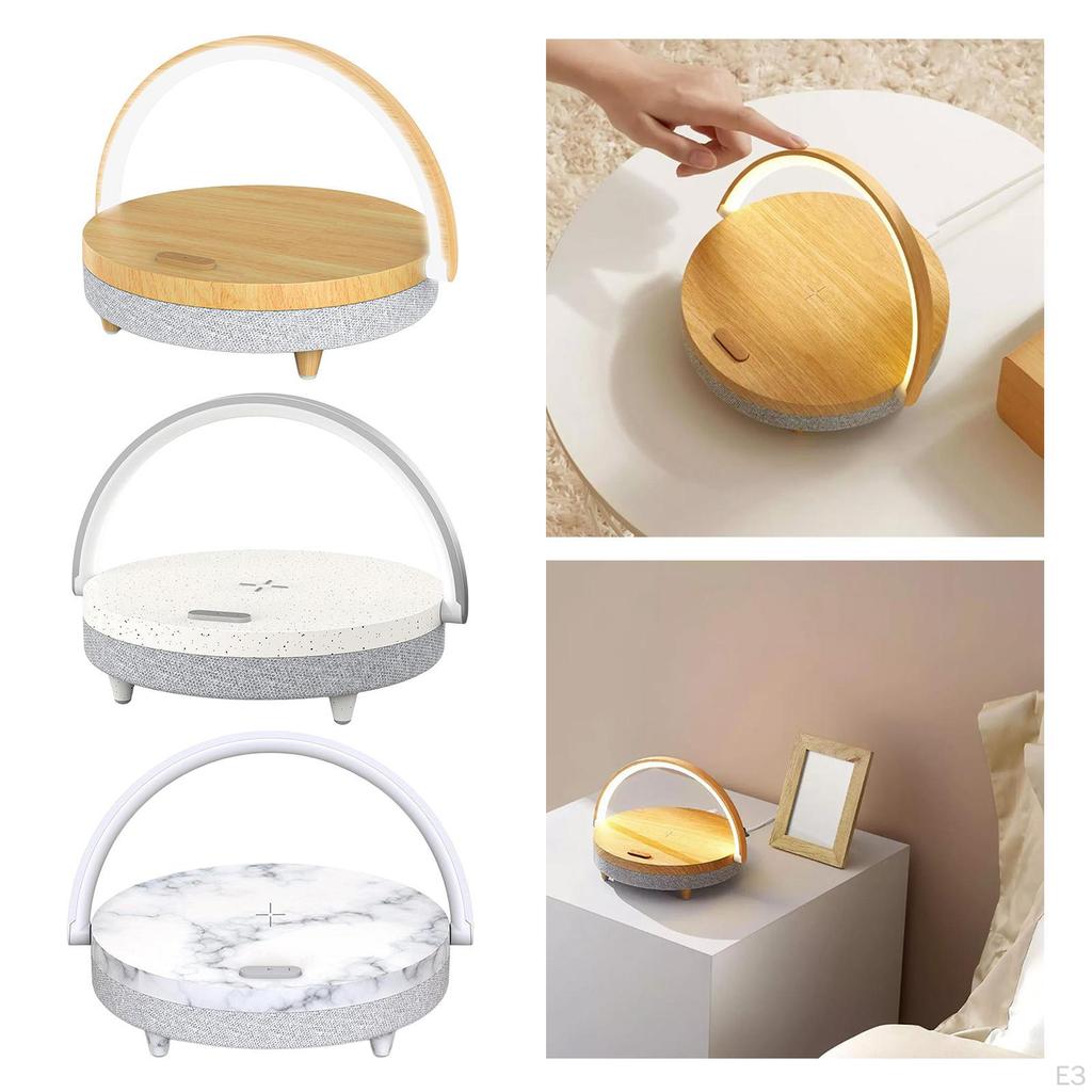 Lamp with Charging Pad, Speaker, - and Portable Design. USB Powered