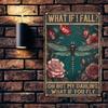Dragonfly Metal Tin Sign Motivational Wall Decor Vintage Rustic