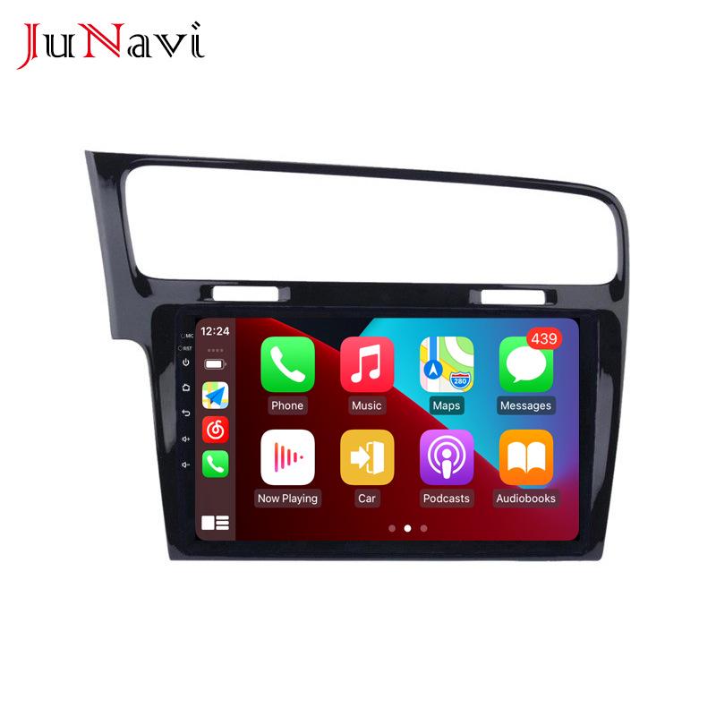 Compatible Android Large Screen Navigation with Bluetooth and Wireless CarPlay for Volkswagen Golf 7 (2014-2018).