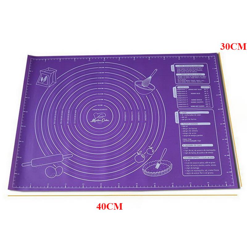 

Силіконова підкладка Килимок для випічки Лист Килимок для замішування тіста для кухонної антипригарної машини 30*40CM