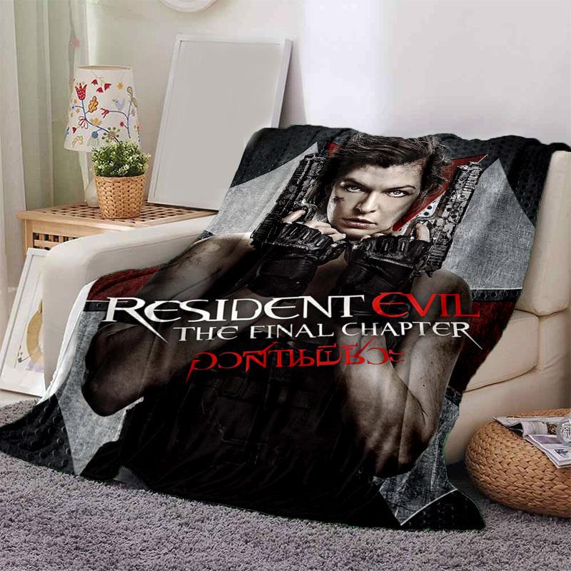 1pc Resident Evil: The Final Chapter, Cozy Home Decor Blanket, Perfect Gift! Bedroom, Living Room, Travel, Camping, Car, Beach, Office Naps, Ideal Sof