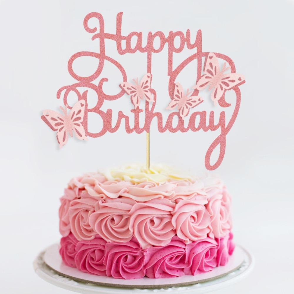 

Великий метелик торт прикраса папір день народження сцени прикраса порожнистий торт прикраса Pink-10pcs/set