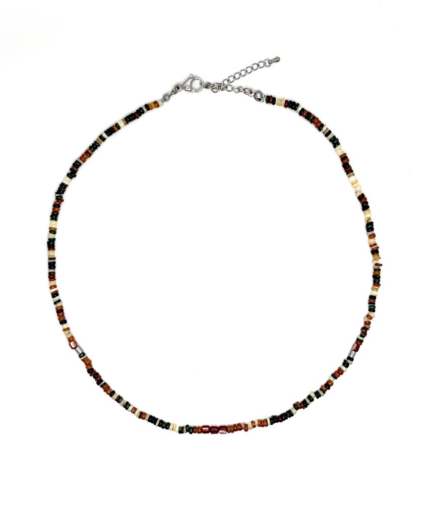 Monoflux Clay Mix Necklace_Khaki Mix