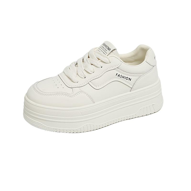 Autumn little white shoes women's new models, popular shoes today, heightened thick-soled versatile sports and leisure board shoes