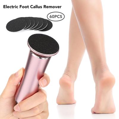 Lima per la cura dei piedi, rimozione elettrica dei calli, strumento per pedicure, talloni, pelle morta, smerigliatrice elettronica per piedi e carta vetrata di ricambio