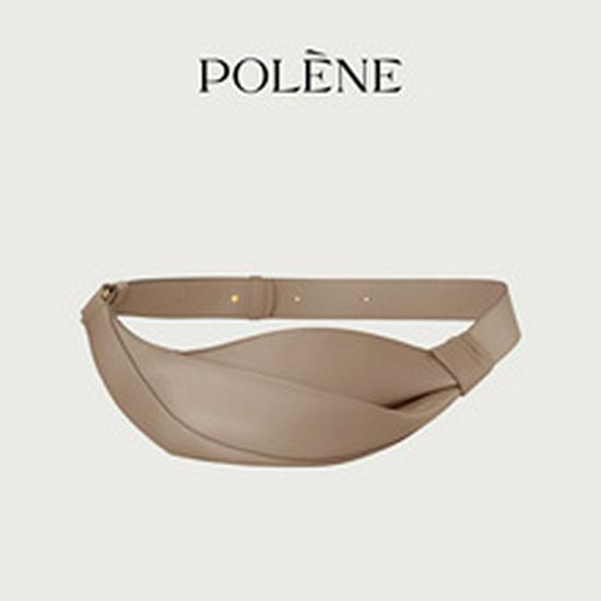 Polene 2025 Nová Neyu Hladká Kožená Crossbody Módní Rohová Taška