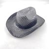 Sparkly Glowing Cowboy Hats Glinting Sequins Panama Hat for Party Halloween