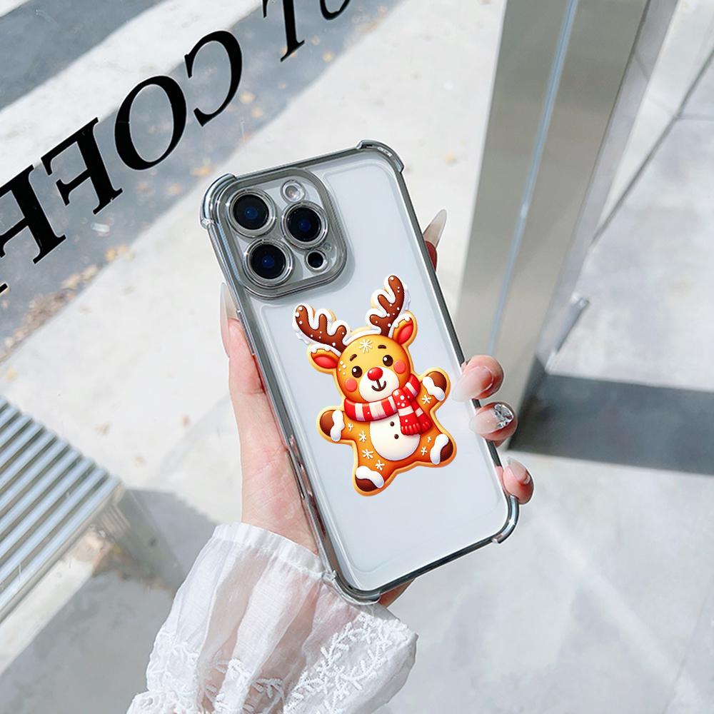 Ae104 Christmas Tree Merry Christmas Electroplated TPU Phone Cases for A20s A54 A12 A14 S22 S23 S24 Ultra A55 A15 S21 FE Four Corner Protection Cover