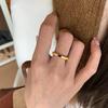 Open Chic Minimalist Design Gold Color Ring For Women Stylish Accessory Fashion