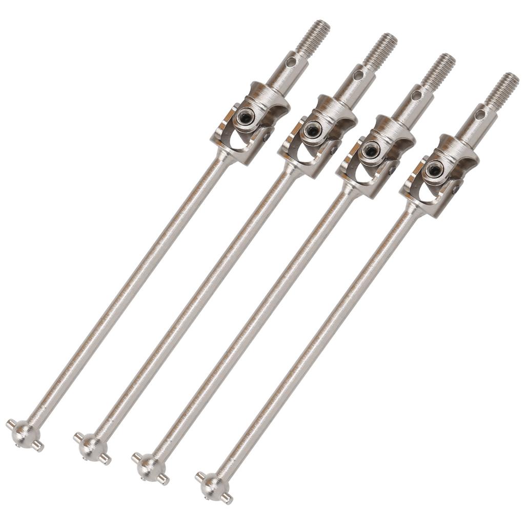 4pcs Universal Drive Shaft Steel Swing Shaft RC Accessory Fit for HSP 94111 110 RC CarSilver