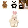 Adorable Rabbit And Panda Plush Toys For Kids' Birthday Gifts