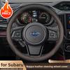 Leder-Autolenkradabdeckung für Subaru Forester BRZ Crosstrek Outback 2024 2025 2026 Zubehör