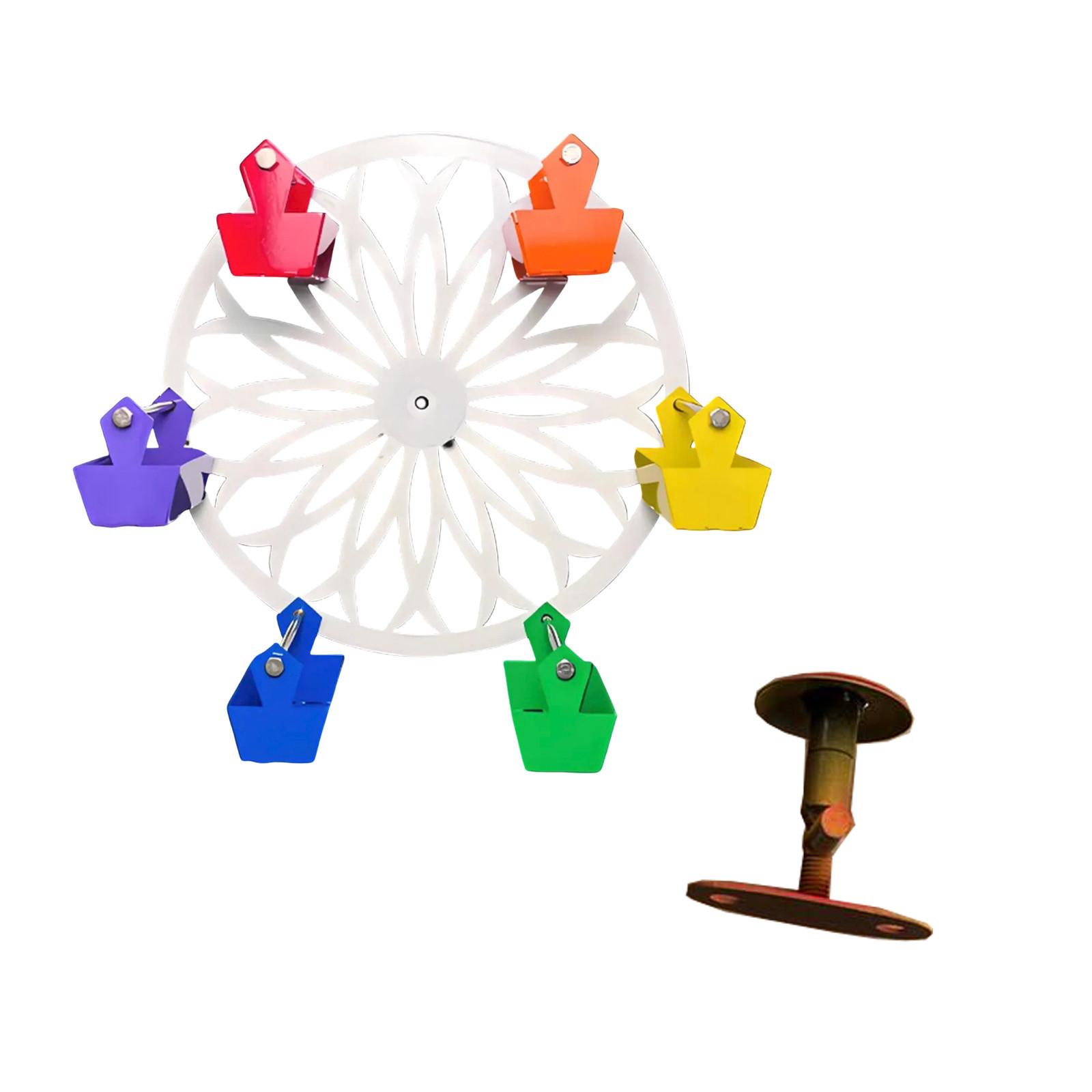 

Подарите забавные игрушки-колеса обозрения и игрушки-птицы для ваших пернатых друзей One Size белый