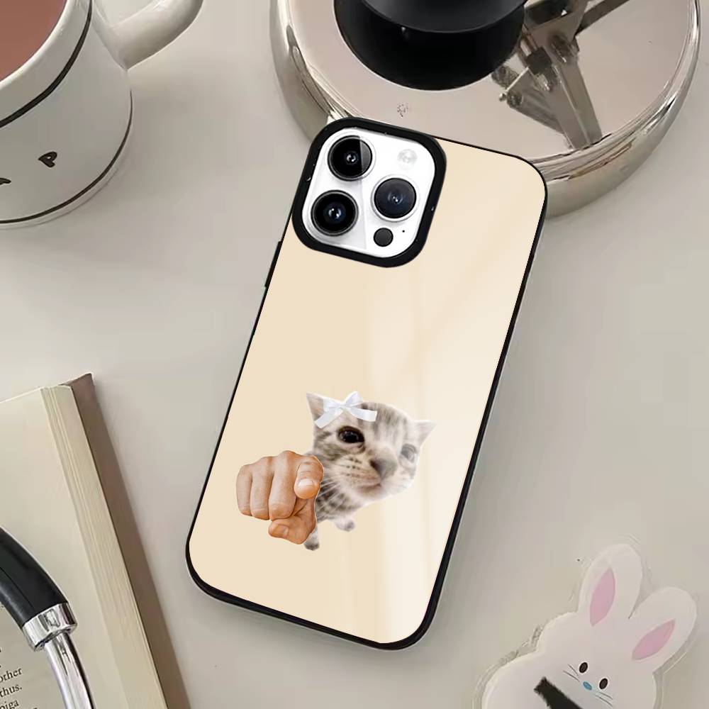 Funny Cat Hamster Meme Phone Case For iPhone17,16,15,14,13,12,11 Plus,Pro Max, New Magnetic Wireless Charging
