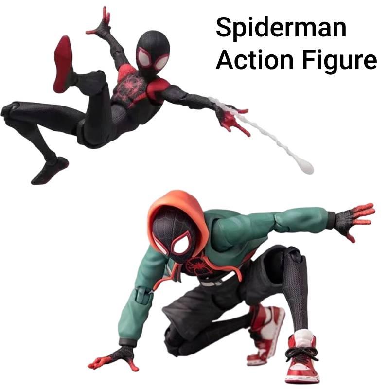 Action Figures Spiderman Toy Across The Spiderverse Miles Kids Xmas Gift