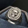 Fashionable Men's Skull-themed Fashion ring-Unique design,Statement clip,Comfortable clothing,Suitable for Leisure Activities or Halloween