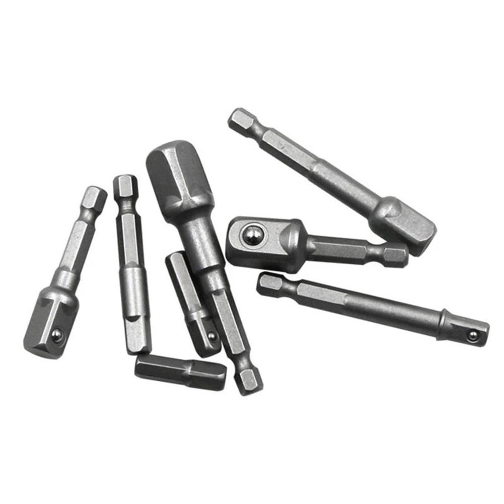 Socket Adapter Bit Adapter 1/2 3/8 1/4 2/3/8pcs Drill