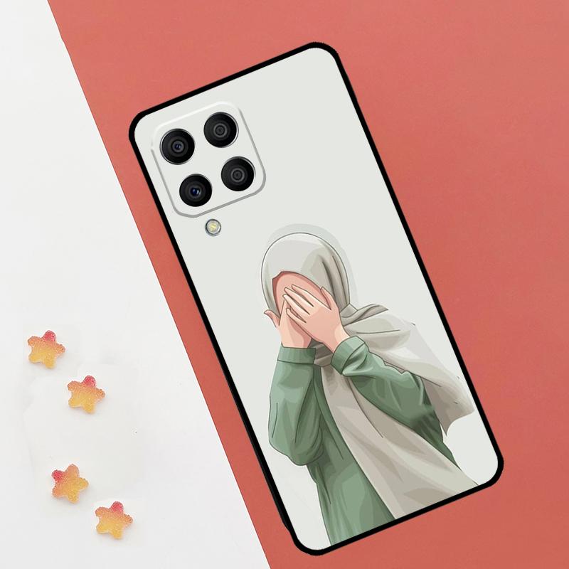 

Muslim Islamic Arabic Hijab Gril For Samsung Galaxy M31 M55 M15 M11 M21 M13 M33 M35 M53 M14 M34 M54 M12 M32 M52 M06 M16 Case Samsung M13 4G