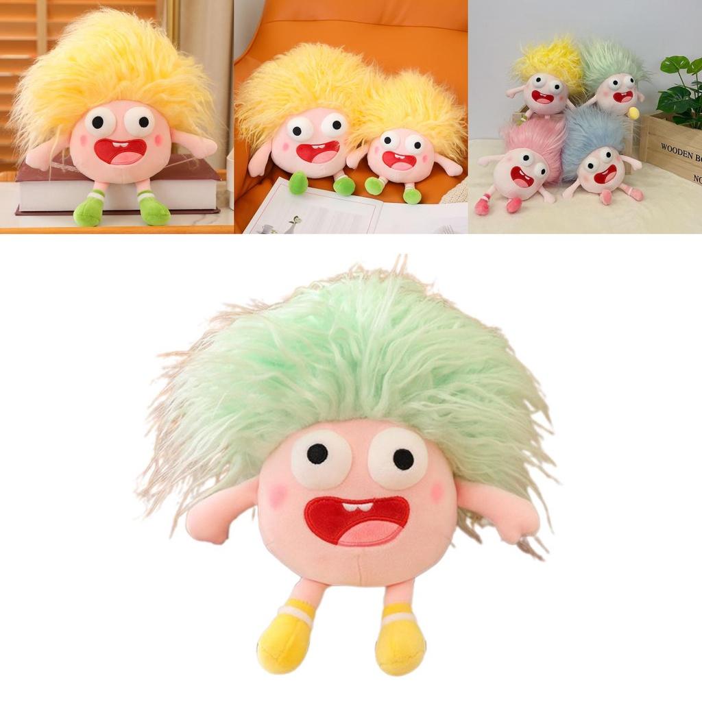 Funny Plush Toy With Big Eyes And Fluffy Hair Perfect For Diy Ugly Dolls In Stock