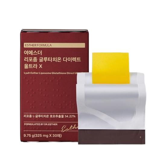 

ESTHER FORMULA Лю Эстер Липосомальный Глутатион Директ Ультра Х 30 листов