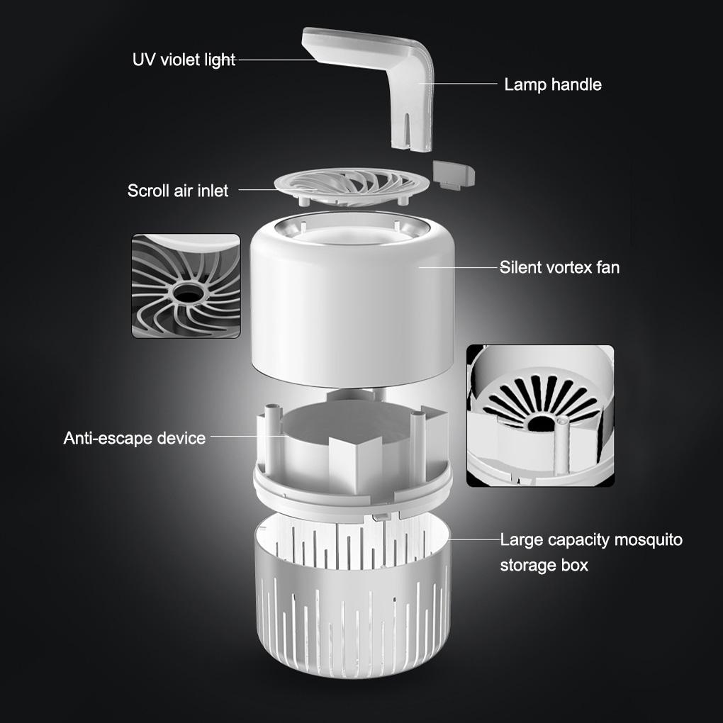 Electric Shock Lamp LED Outdoor Fly Control Machine Surrounding Light Low-noise Insects Electronic Lighting Household