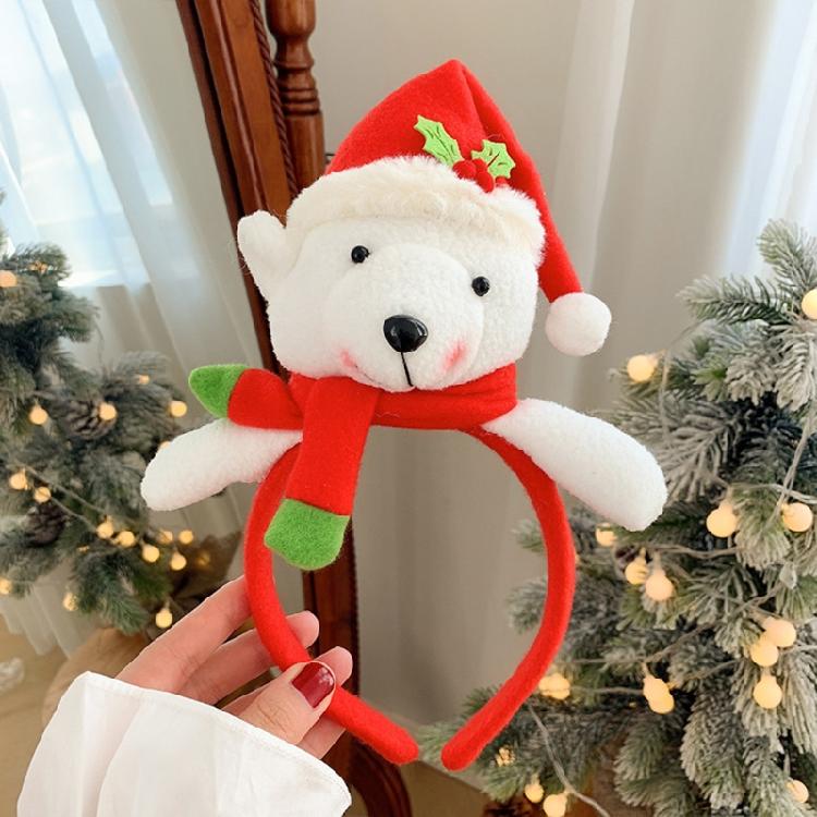 Xmas Snowman Hair Hoop Gingerbread Man Headband Lovely Christmas Hair Ornaments