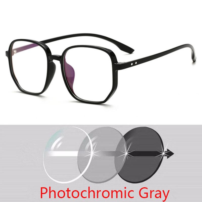 Transparent Gray Oval Nearsighted Glasses Ultralight  Steel Wire Leg Prescription Eyeglasses Diopter 0 -0.5 -1.0 To -6.0