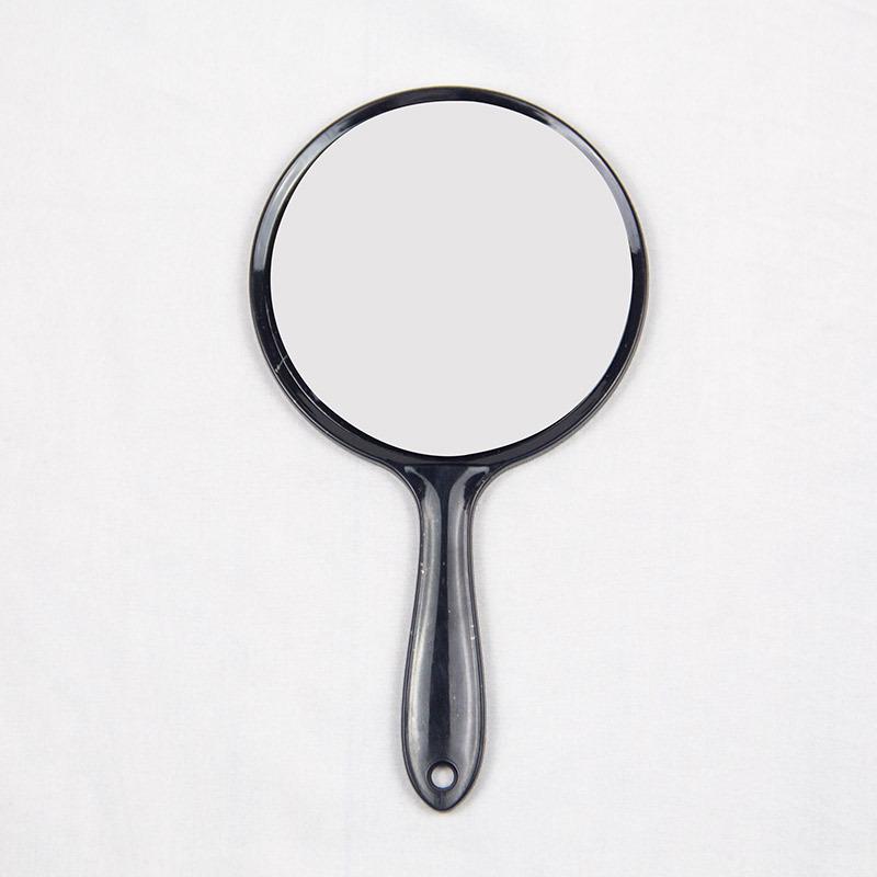 

Portable Double-Sided Round Mirror: Cute, Semi-Transparent Design with 2x Magnification for Makeup 11.5×21 cm