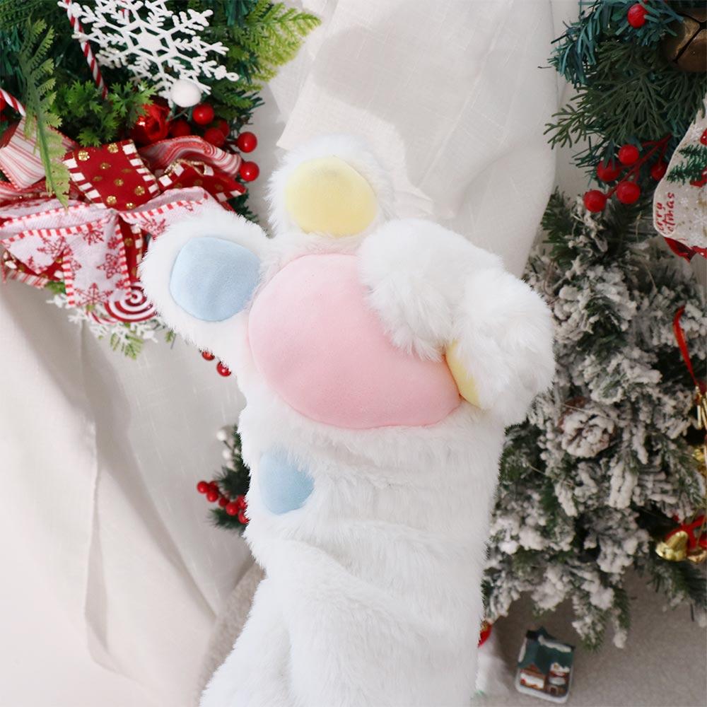 Sound Fun Toys Cat Claw Furry Glove Plush Mittens Winter Mittshand  Children's Warm Gloves