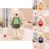 Adorable Creative Bunny Plush Toy With Long Ears Soft Crystal Velvet Texture