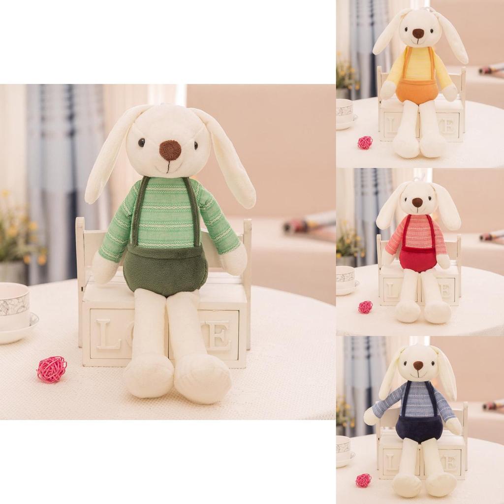 Adorable Creative Bunny Plush Toy With Long Ears Soft Crystal Velvet Texture