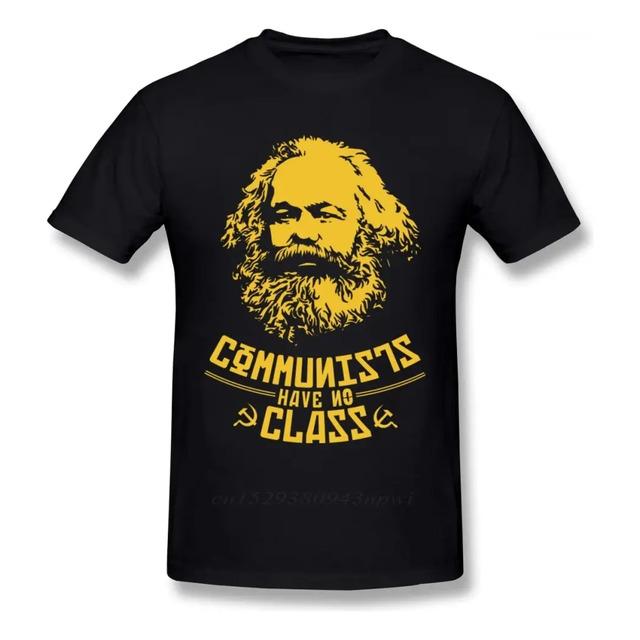 Camiseta Com Estampa Grafica Karl Marx Communists Have No Cl S