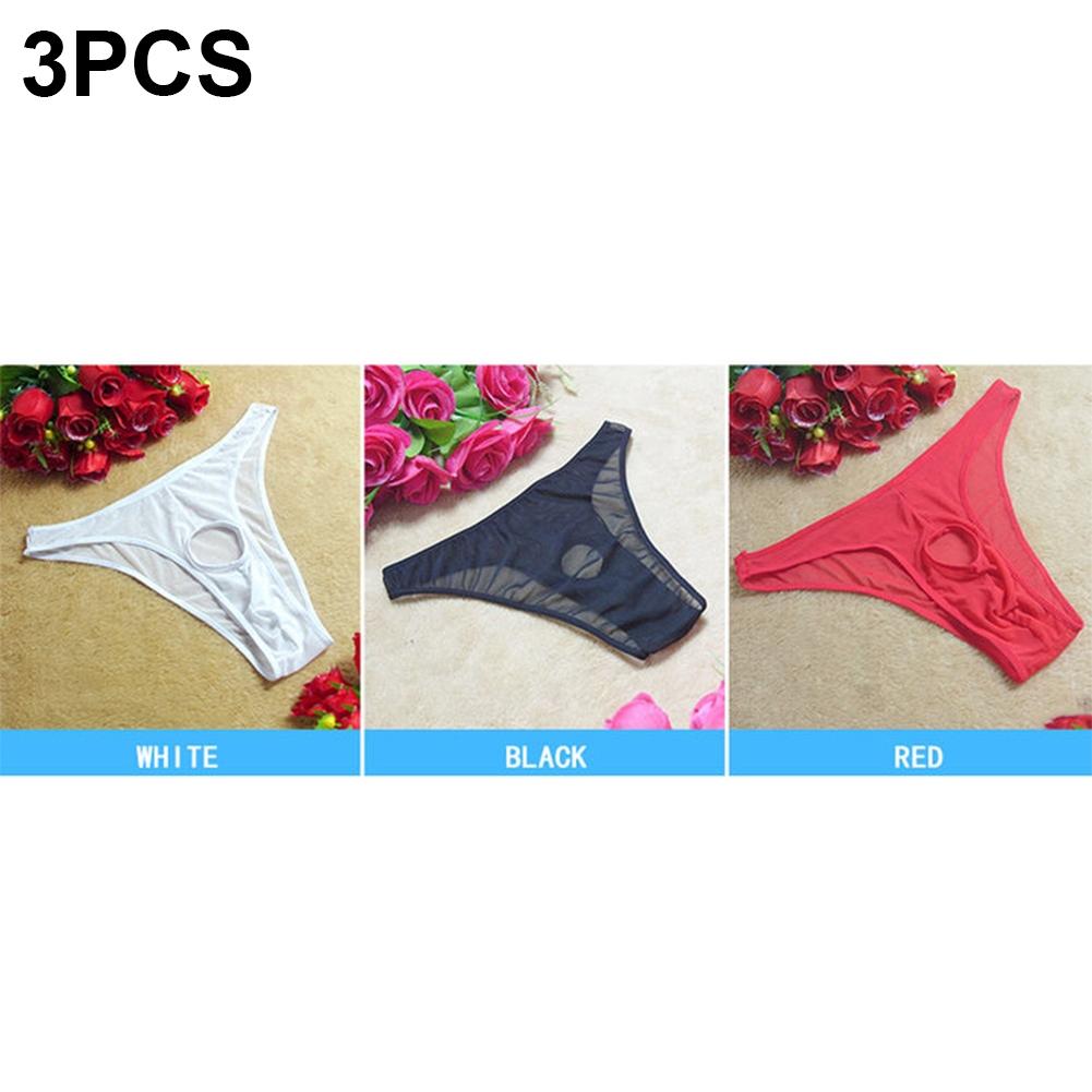 Mens Underpants Jockstrap Knicker Low Rise See-through