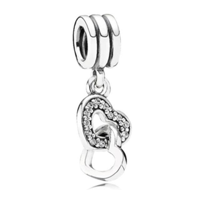 Crystal Simulate Pearl Heart Flower Beads For Women Bracelets And Bracelets DIY Jewelry