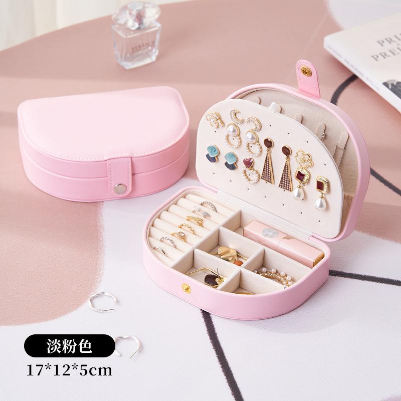 New High-end Jewelry Box Necklace Bracelet Earrings Compact Portable Jewelry Box Jewelry Waterproof Moisture-proof Storage Box