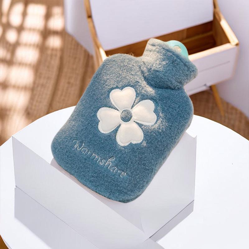 Cute Cartoon Thickened PVC Hot Water Bag - Explosion-Proof Hand Warmer & Compress