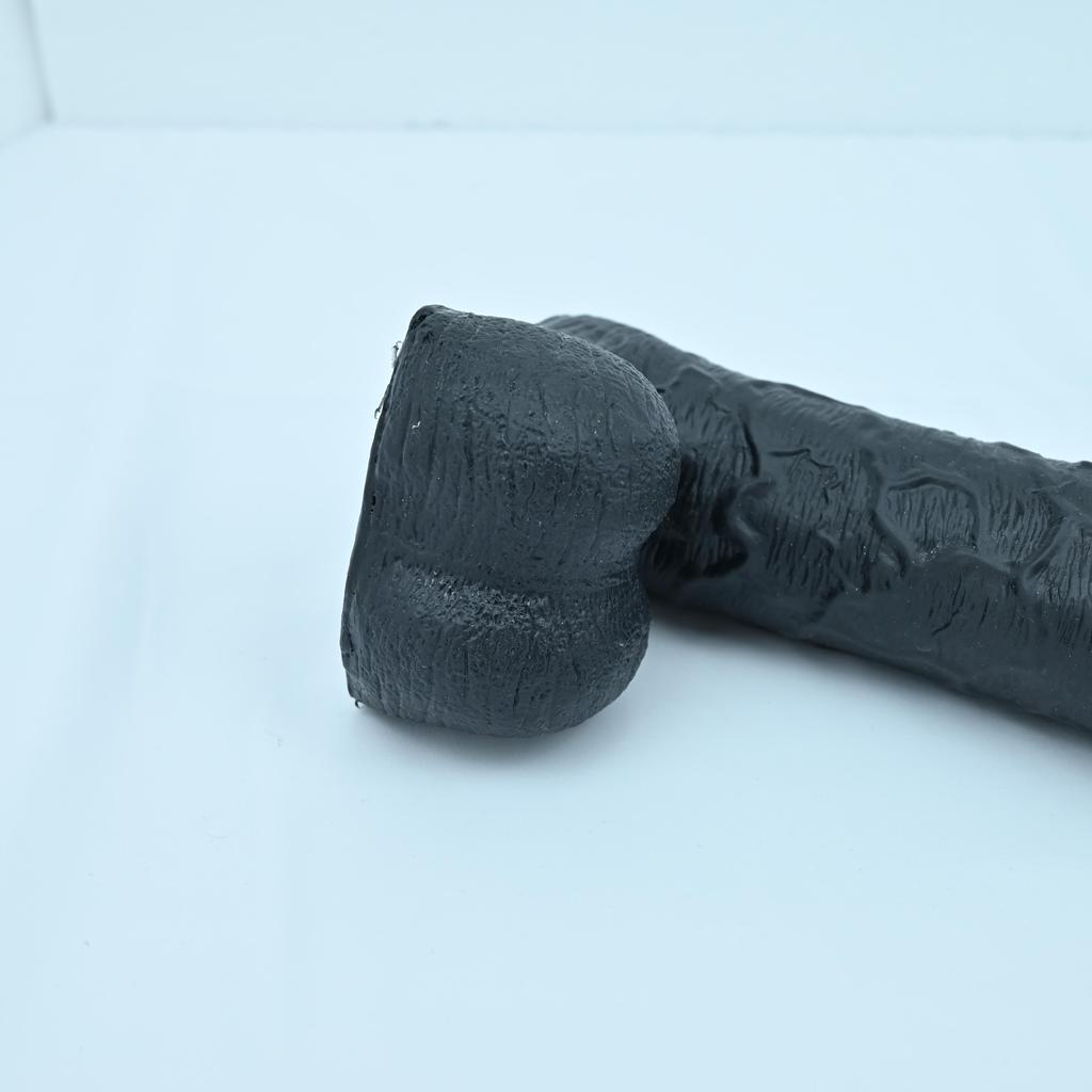 Sex Machine Attachment ROUGH BEAST 9.84" Black/Flesh Big Dildo for Sex Machine Vac-u-lock Love Machine Attachment Anal Plug Adult Sex Toys