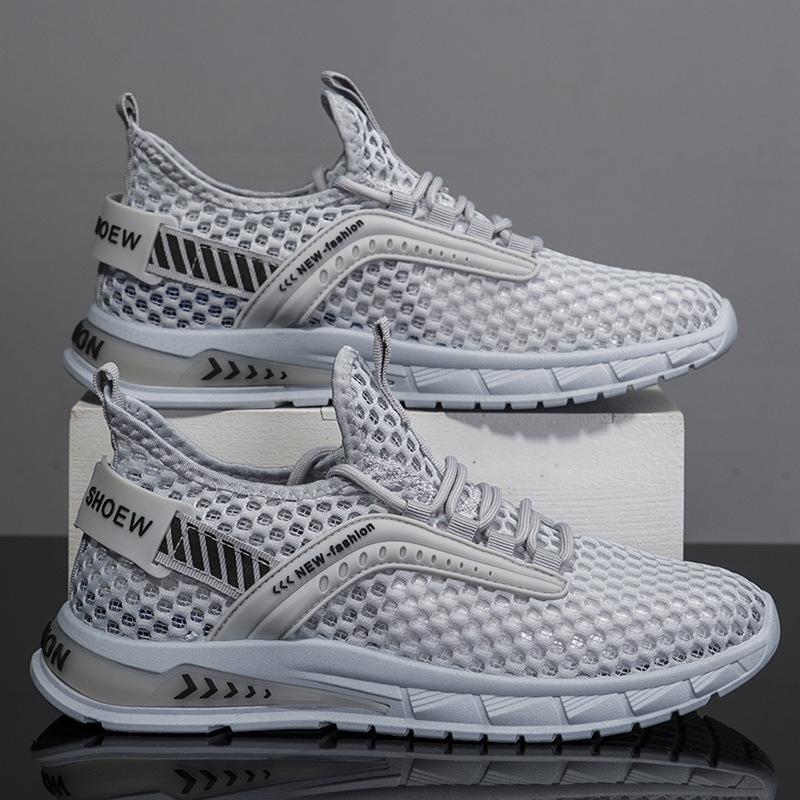 Men's Shoes Spring and Summer New Style Men's Trendy Casual Mesh Breathable Sports Shoes Trendy Running Shoes
