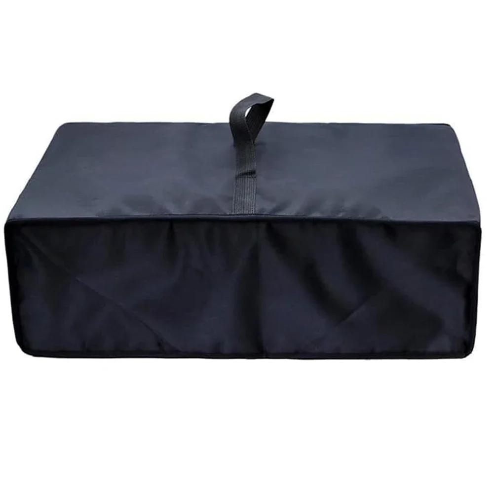 Black Vinyl Record Player Dust Cover Oxford Cloth Record Turntable Dust Cover Record Player Dust Cover Protector Dustproof