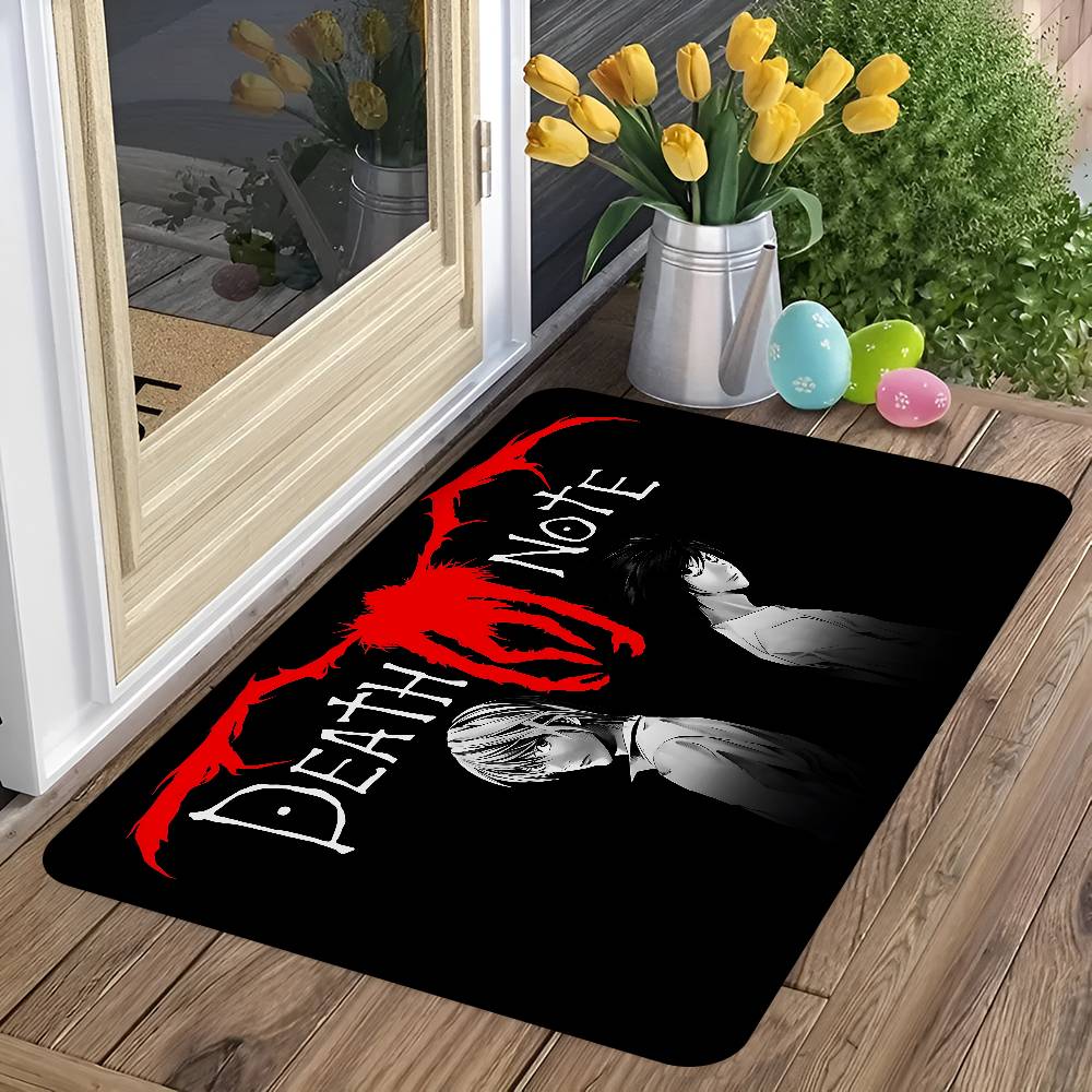 Japan Anime Death Note Door Mat Washable Non-Slip Living Room Sofa Chairs Area Mat Kitchen Toilet Rug