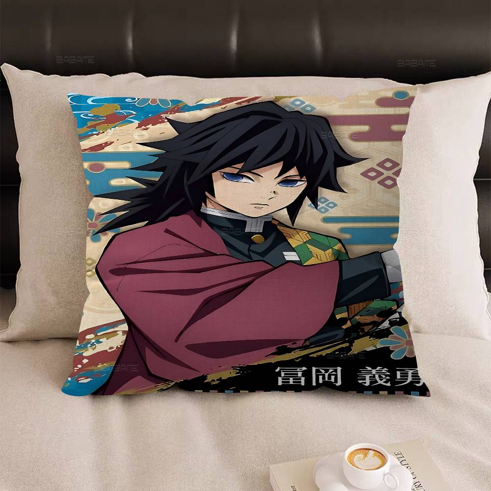 Anime Tomioka GGiyuu Pillow Cover Design Cushion Cover Decor Holiday Decorati