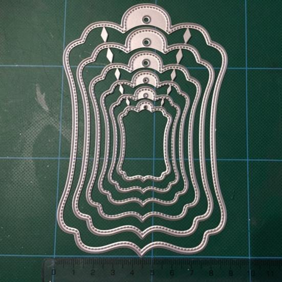 Label Stamp Metal Cutting Dies DIY Scrapbook Paper Cards Photo Punch Stencil