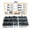 235Pcs carbon steel black round head with buffer drill screw