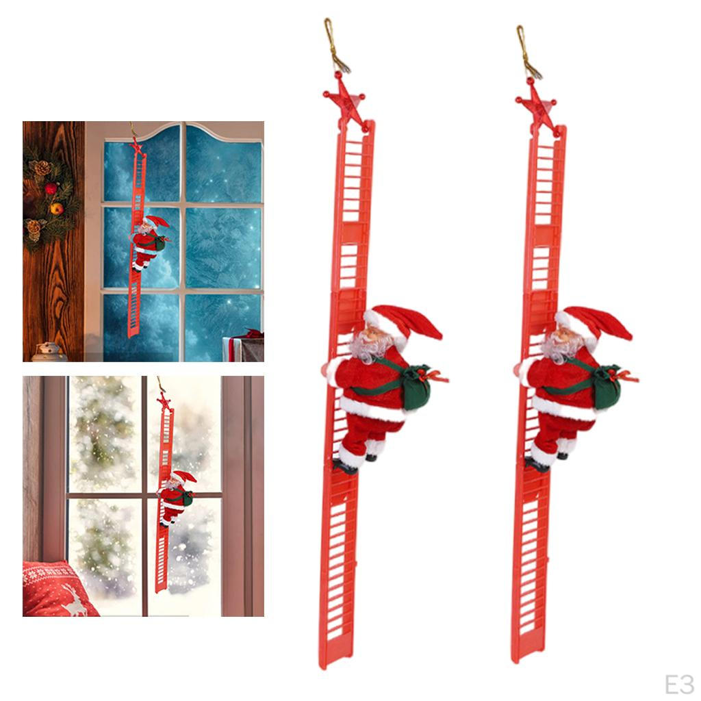 Climbing Ladder Children Creative Novelty Action Figure Holiday Christmas Music Ornament Festival